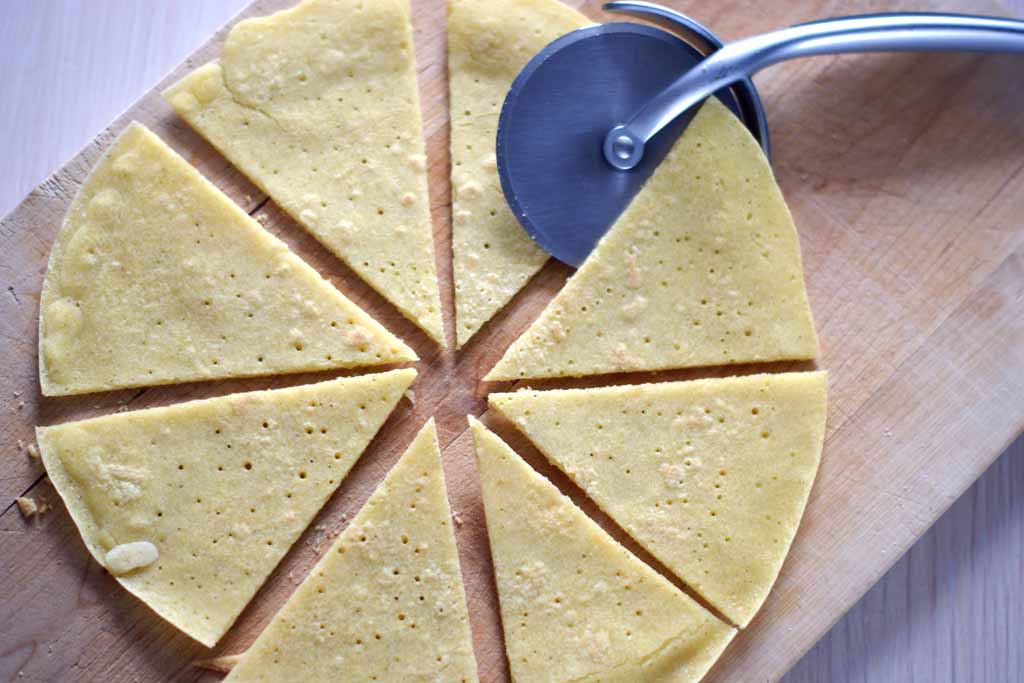 Trójkąty z jaglanych naleśników.