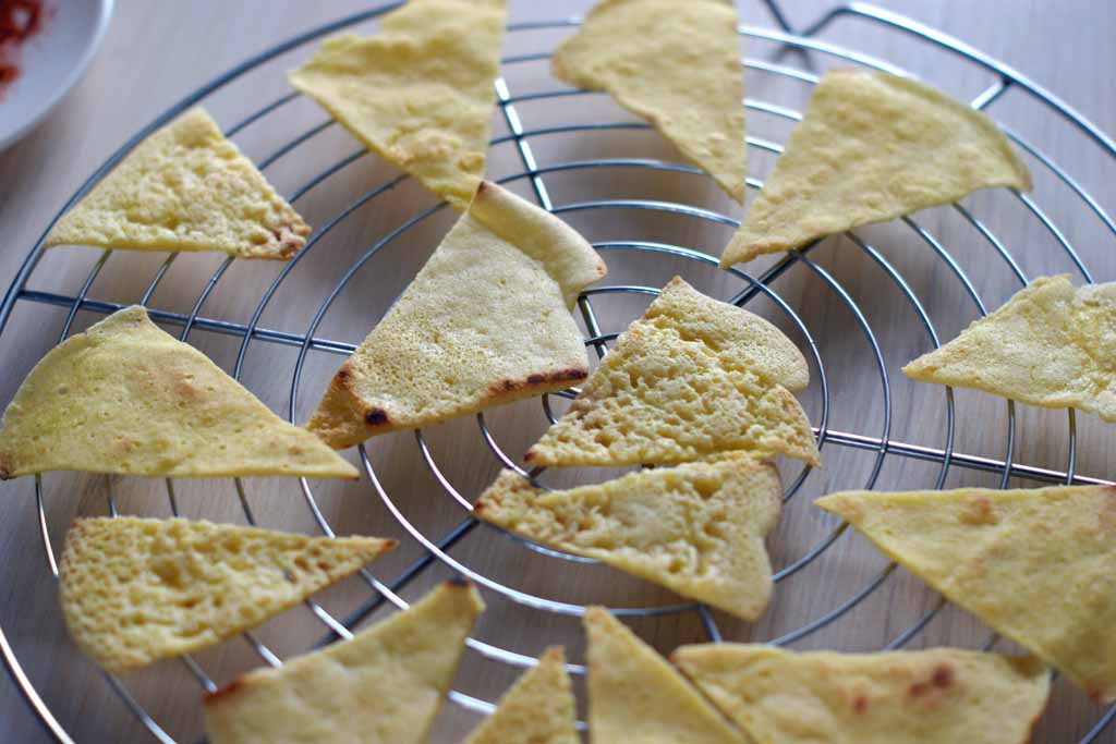 jaglane nachos z naleśników