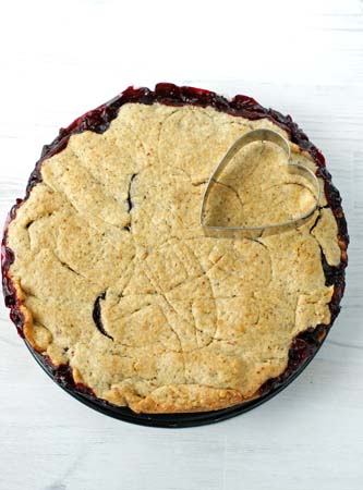 kruche ciasto w wiśniami