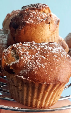 deserowe babeczki muffiny bananowe