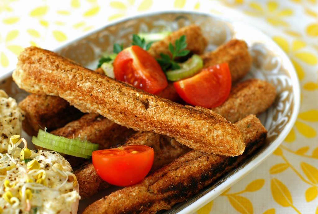 Smażone, chrupiące paluszki fasolowe.