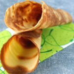 chrupiące, słodkie domowe wafelki do lodów