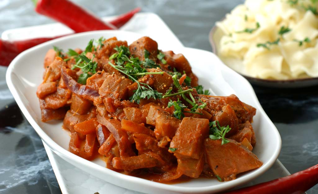 Brinjal mollee- indyjska potrawka z bakłażana