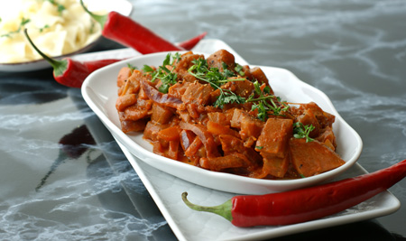 Brinjal mollee- indyjska potrawka z bakłażana