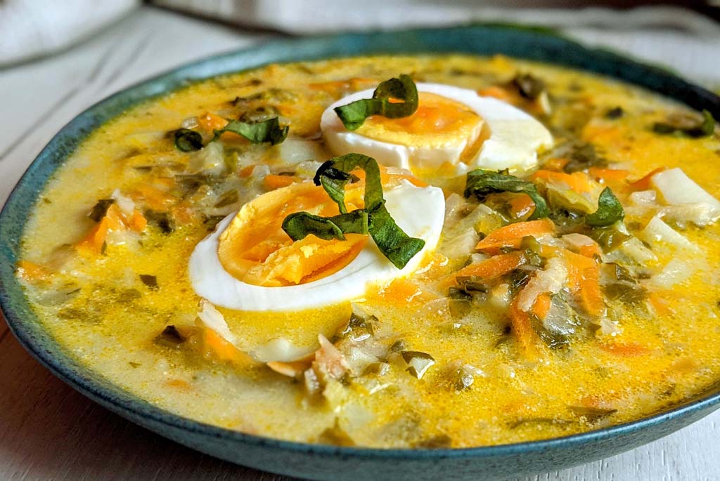 zupa szczawiowa z jajkiem