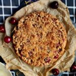 Cisto kruche, fistaszkowe z wiśniami.