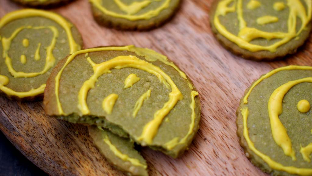 kruche, maślane ciasteczka halloween