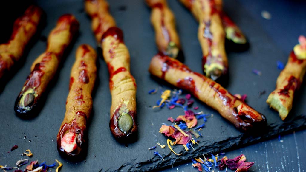 halloweenowe palce zombie