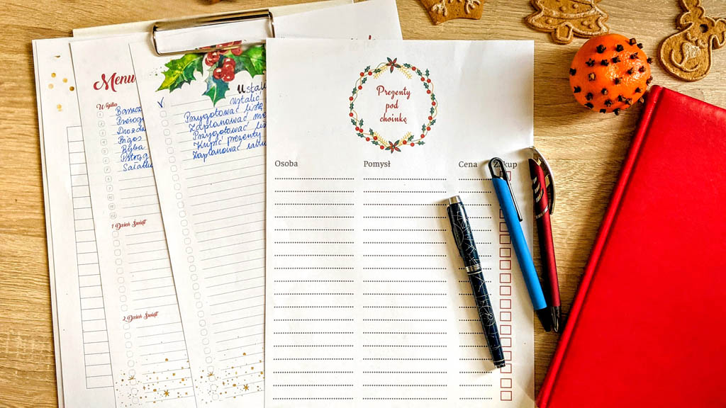 Lista przedświątecznych zadań.