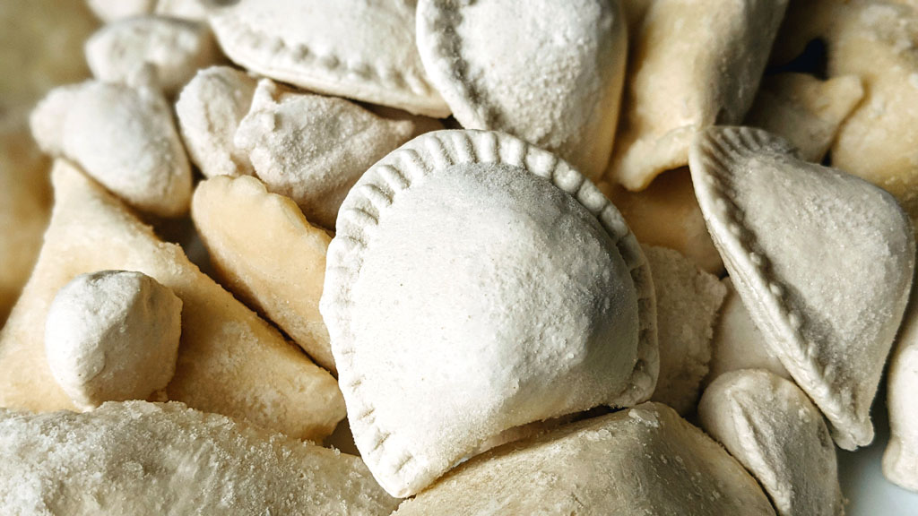 zamrożone pierogi