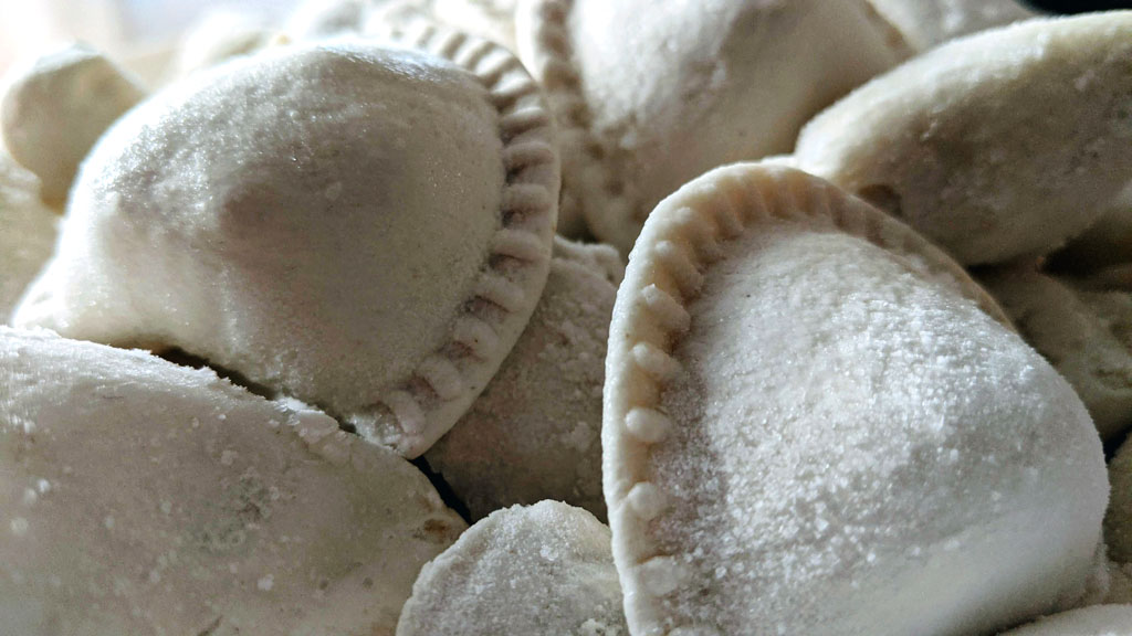zamrożone pierogi