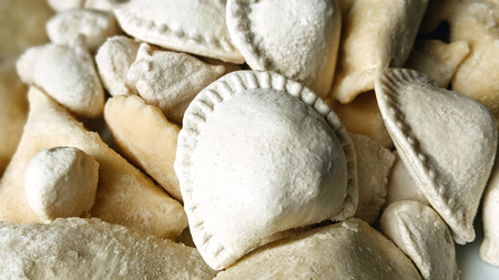 zamrożone pierogi