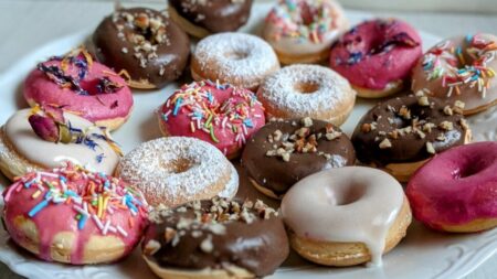 pieczone mini oponki z maszynki