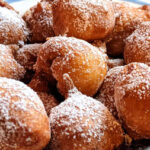 mini pączki z ciasta bez drożdży z serkiem homogenizowanym